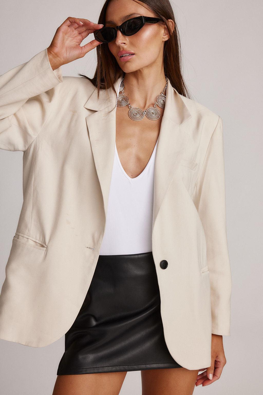 Blake Beige Blazer Product Image