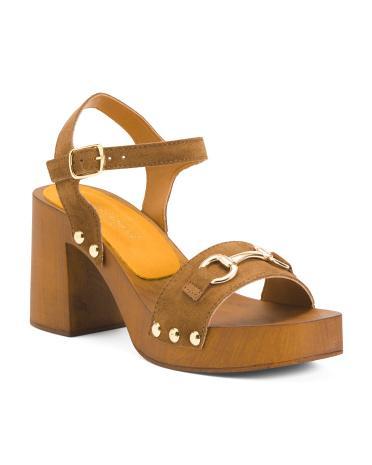 Suede Exposed Platform Sandals For Women product image