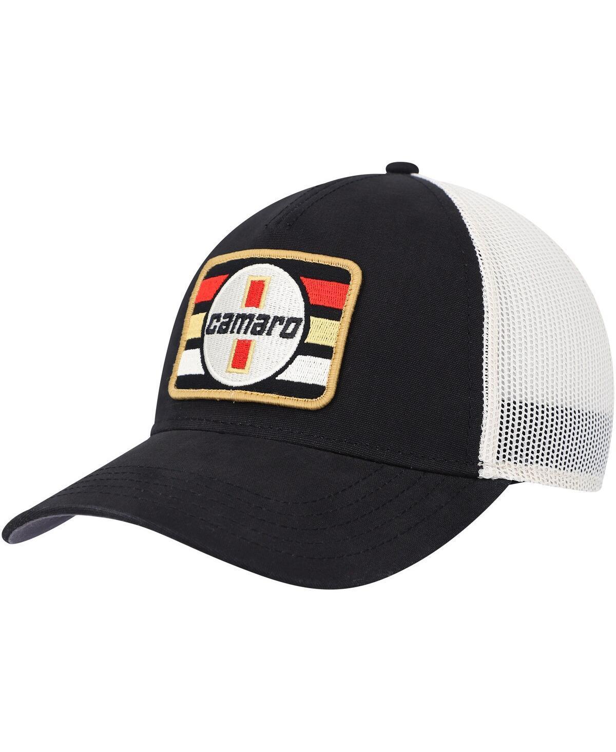 Mens American Needle Black Camaro Twill Valin Patch Snapback Hat Product Image