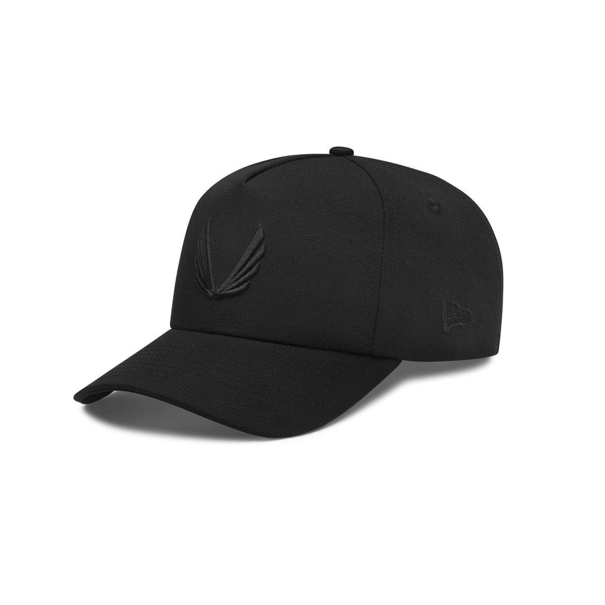 New Era® 9Forty® A-Frame Hat - Black/Black Product Image