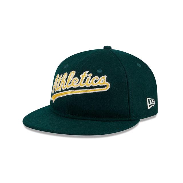 Oakland Athletics Melton Wool Retro Crown 9FIFTY Adjustable Hat Male Product Image