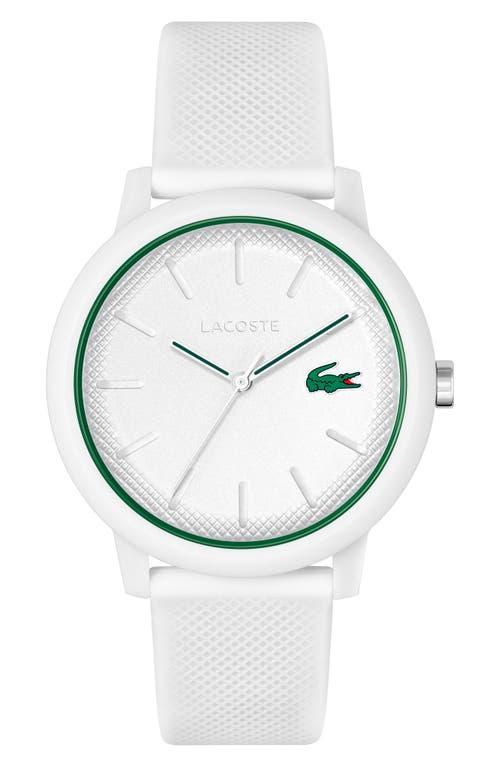 Lacoste 12.12 Silicone Strap Watch, 42mm Product Image