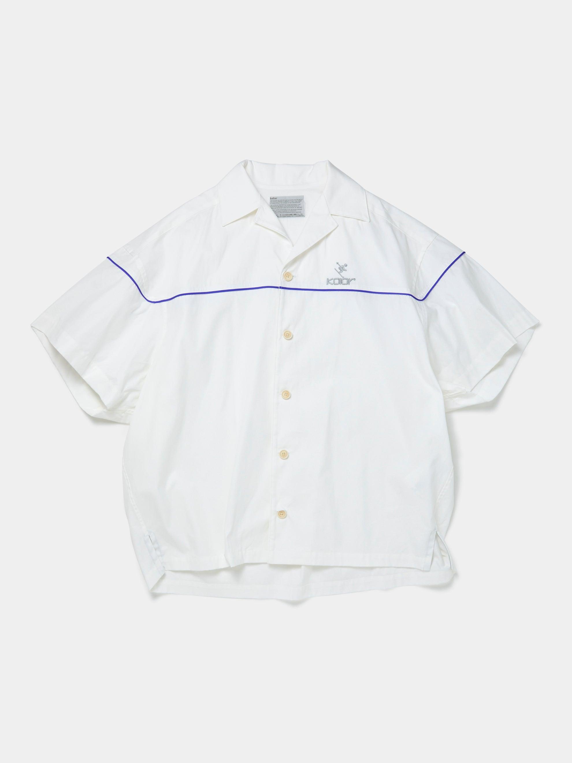 Embroidered Bowling Shirt (White) Product Image