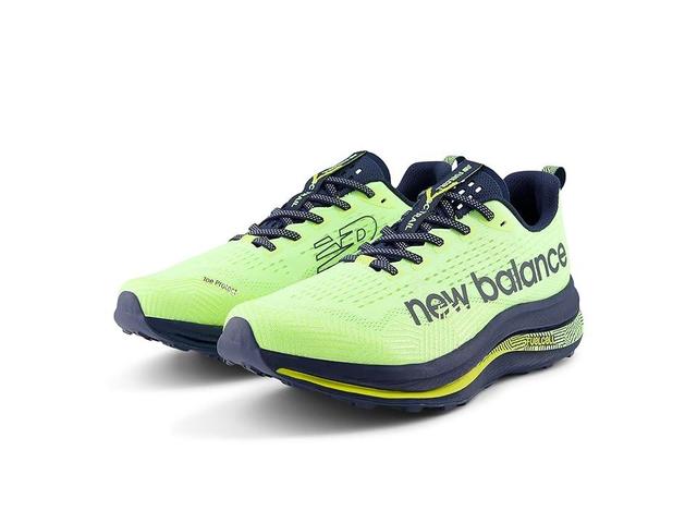 New Balance FuelCell SuperComp Trail (Bleached Lime Glo/NB Navy) Men's Shoes Product Image