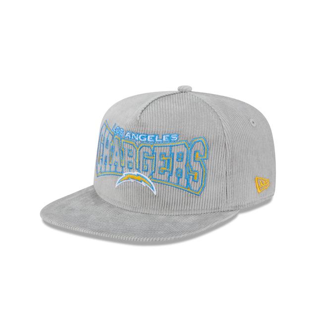 Los Angeles Chargers Gray Cord Golfer Hat Male Product Image