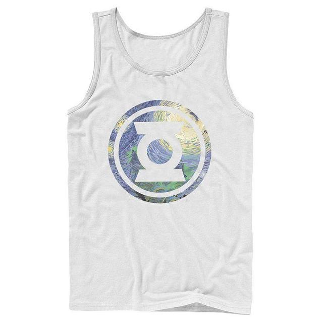 Mens DC Comics Green Lantern Starry Night Logo Tank Top Product Image