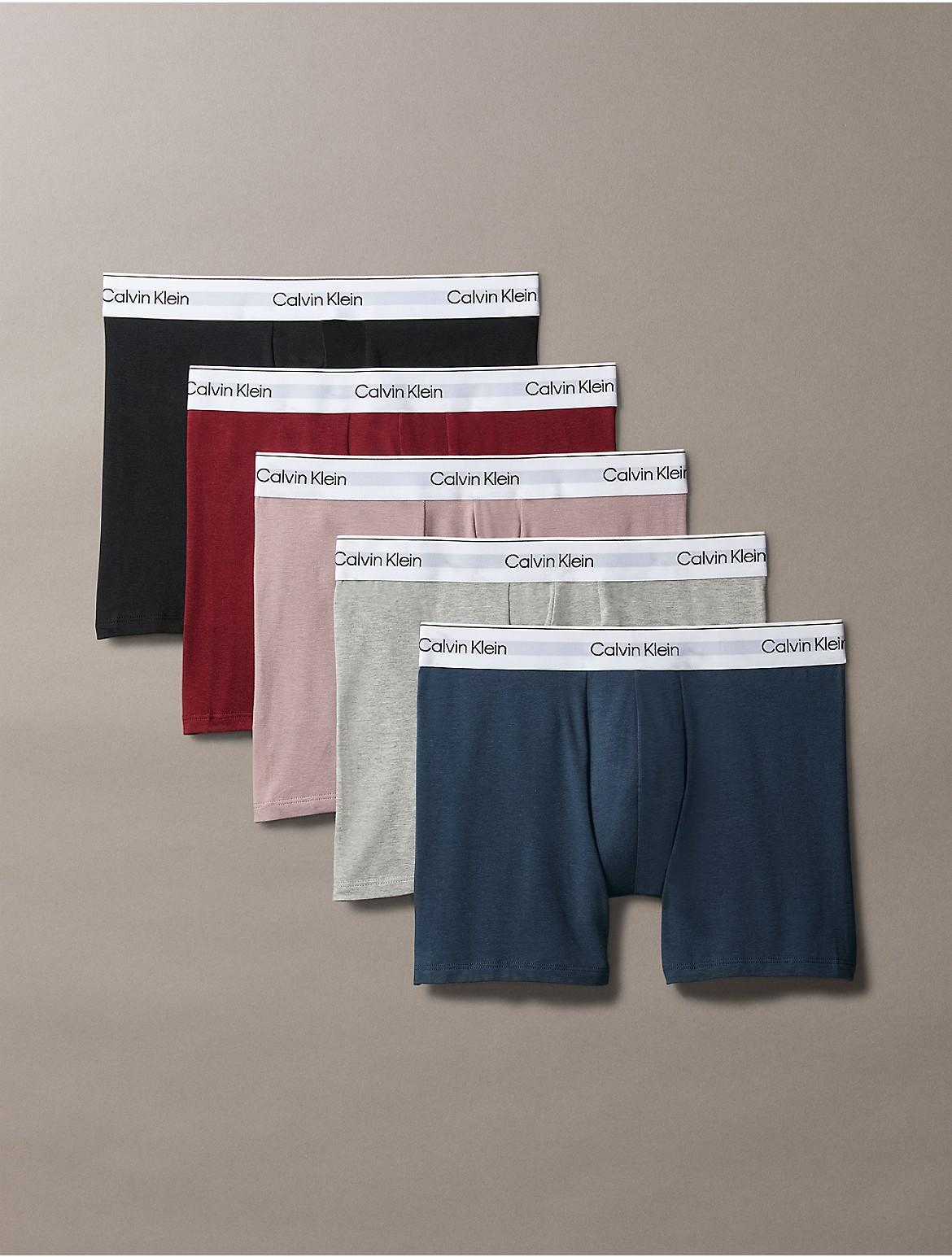 Calvin Klein Mens Modern Cotton Stretch 5-Pack Boxer Brief - Multi - S Product Image