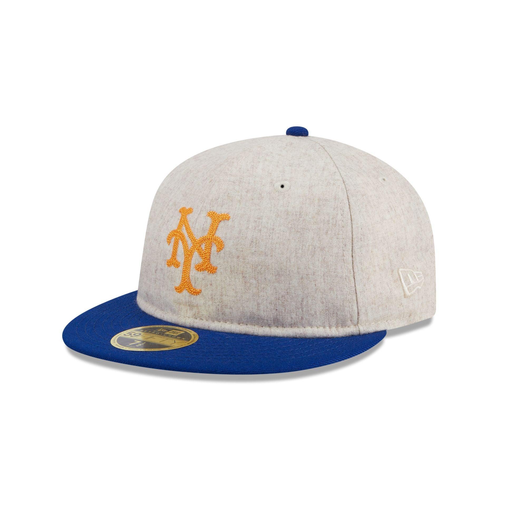 New York Mets Melton Wool Retro Crown 59FIFTY Fitted Hat Male Product Image