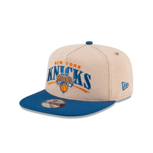 New York Knicks Terry Heather 9FIFTY A-Frame Snapback Hat Male Product Image