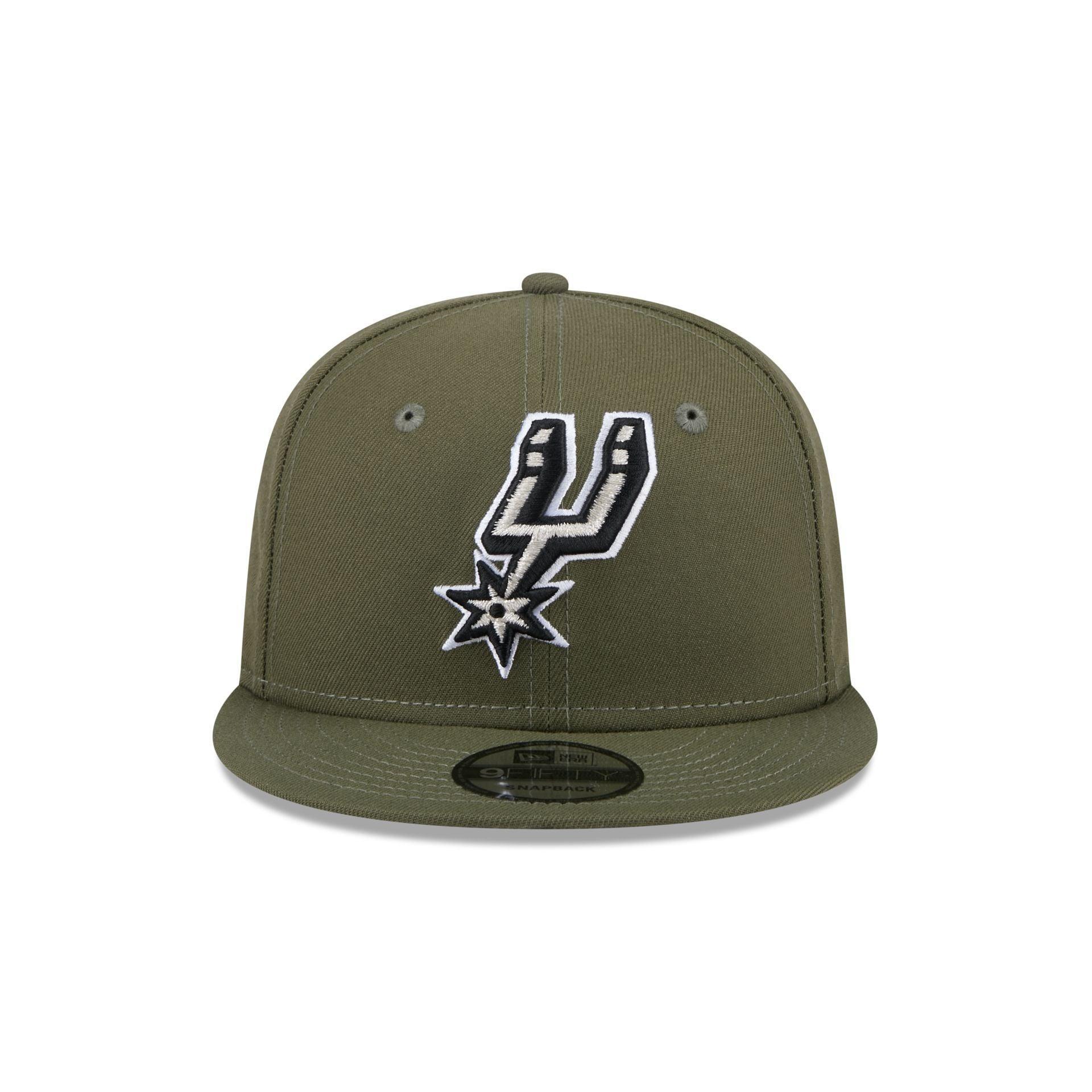 San Antonio Spurs Olive 9FIFTY Snapback Hat Male Product Image