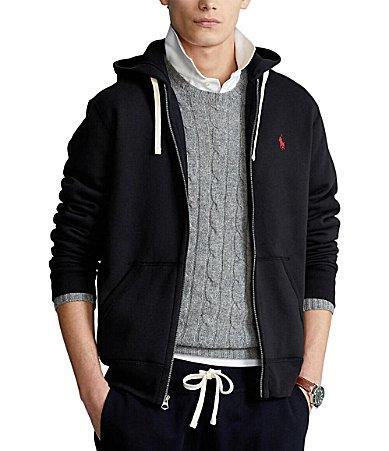 Polo Ralph Lauren Fleece Full-Zip Hoodie in Polo Black - Black. Size M (also in L, S, XL/1X). Product Image