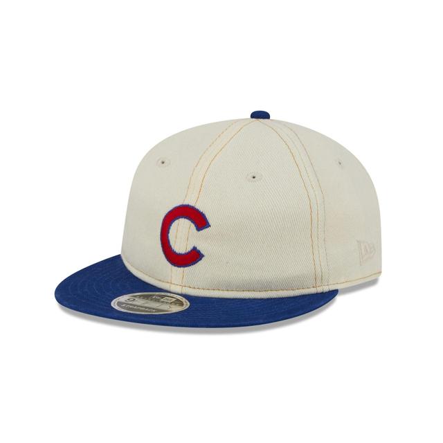 Chicago Cubs Chrome Denim Retro Crown 9FIFTY Adjustable Hat Male Product Image