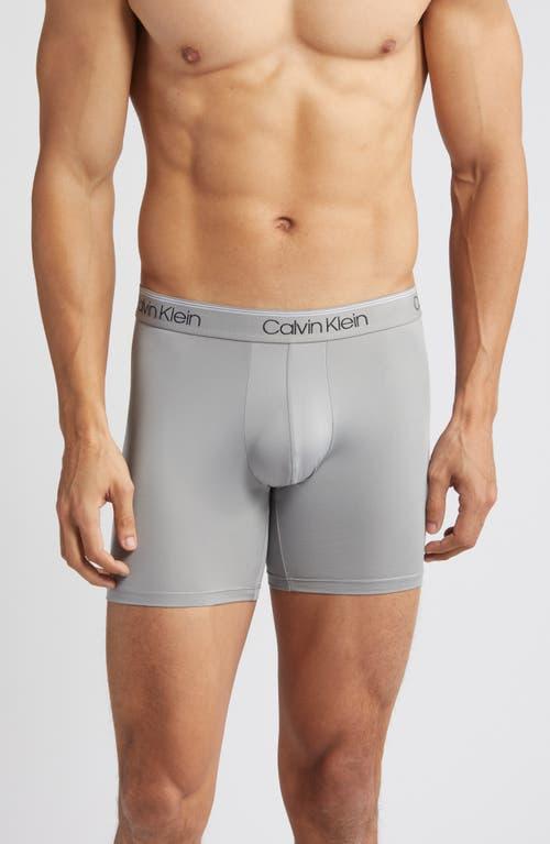 Calvin Klein Microfiber Stretch Wicking Boxer Briefs, Pack of 3 Product Image