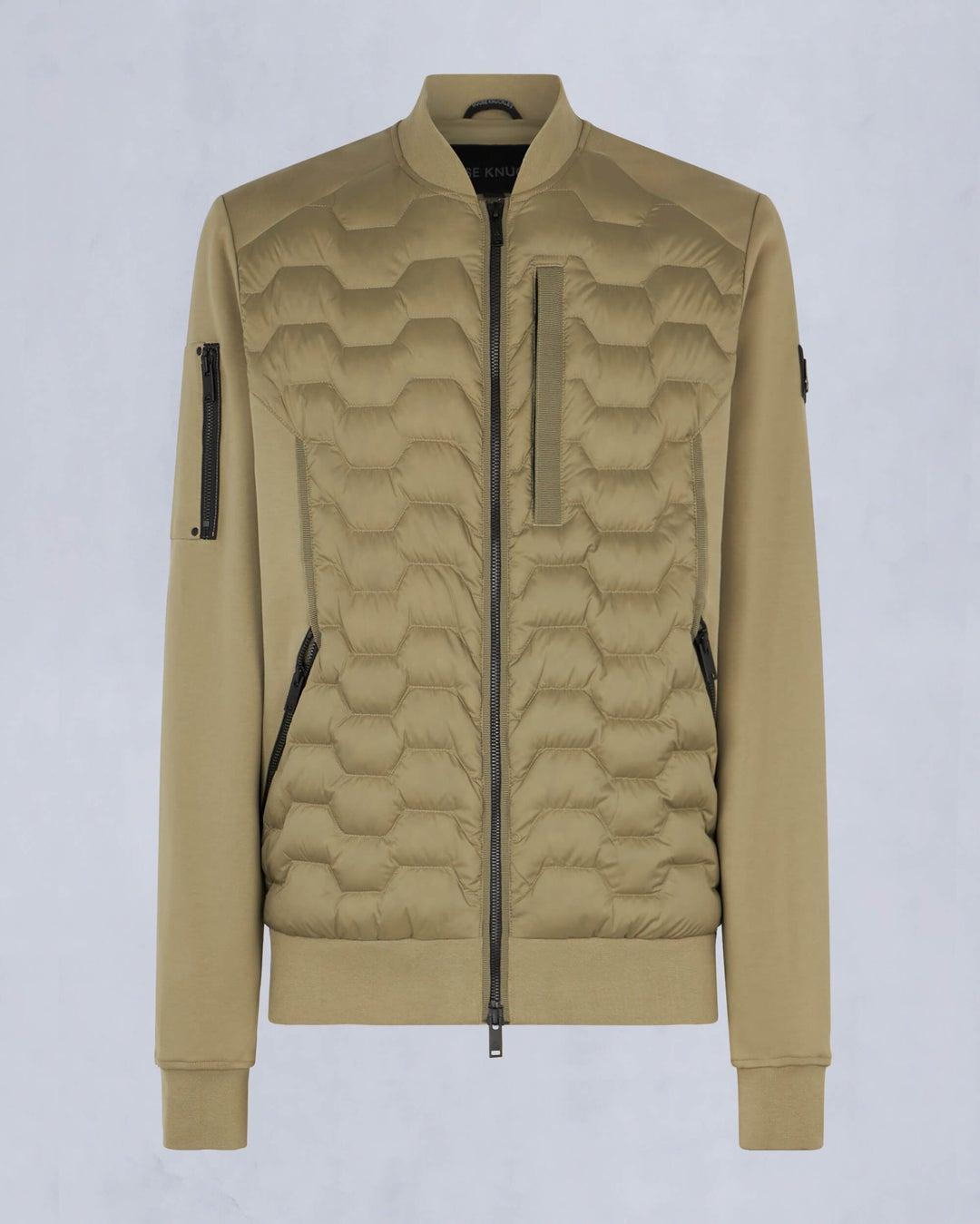 Moose Knuckles Mens Granite Bomber in Sage Product Image