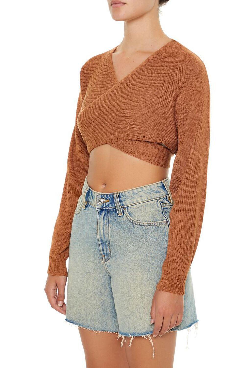 Tie-Back Crossover Sweater | Forever 21 Product Image