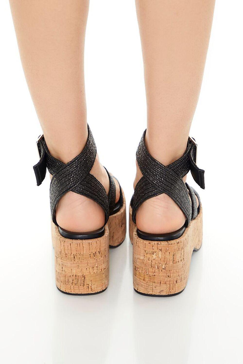 Strappy Cork Platform Wedges | Forever 21 Product Image