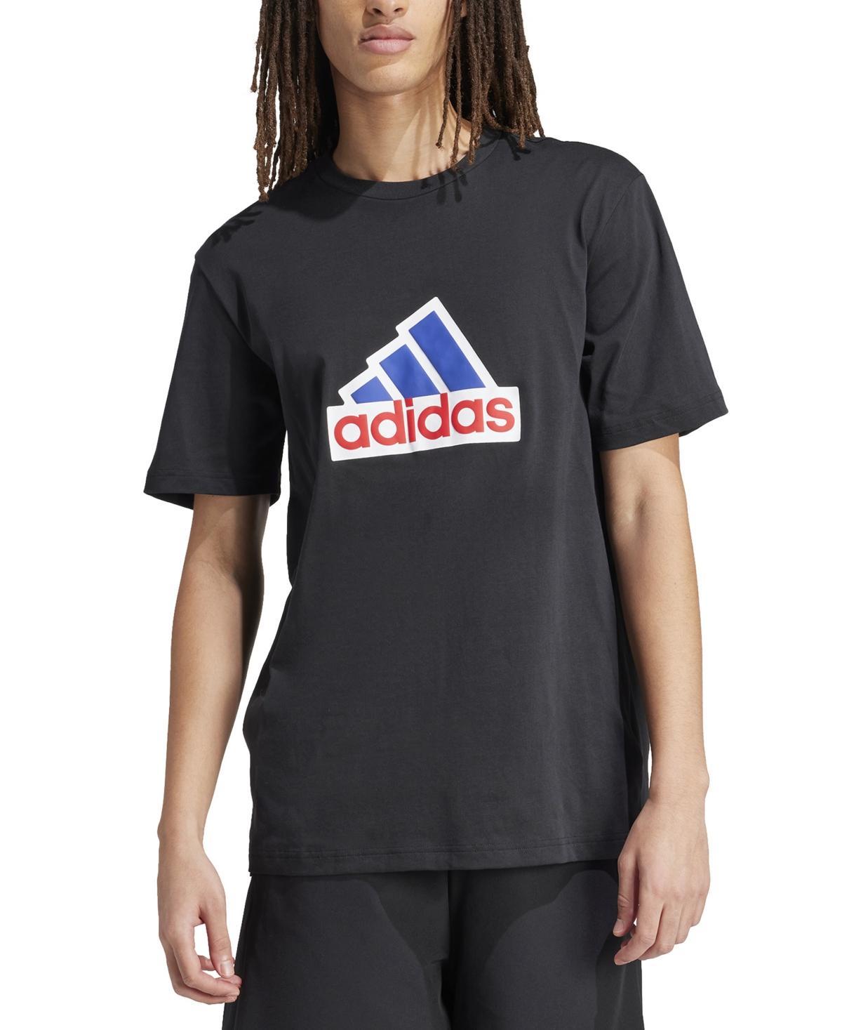 adidas Mens A Soft Cotton T-shirt with A Bold Graphic Finish Product Image