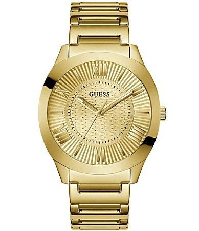 Guess Mens Analog Gold-Tone 100% Steel Watch 44mm Product Image