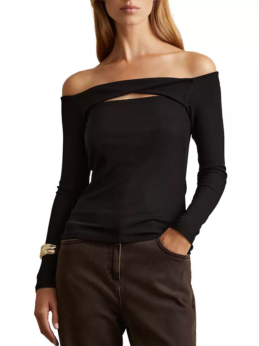 Womens Arlie Off-The-Shoulder Twist Top Product Image