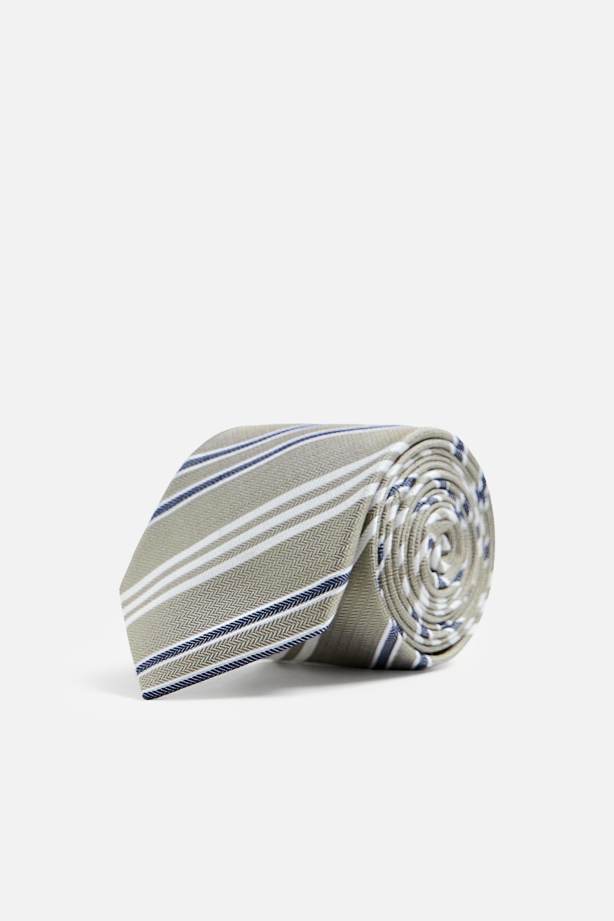 STRIPED SILK - VISCOSE TIE Product Image