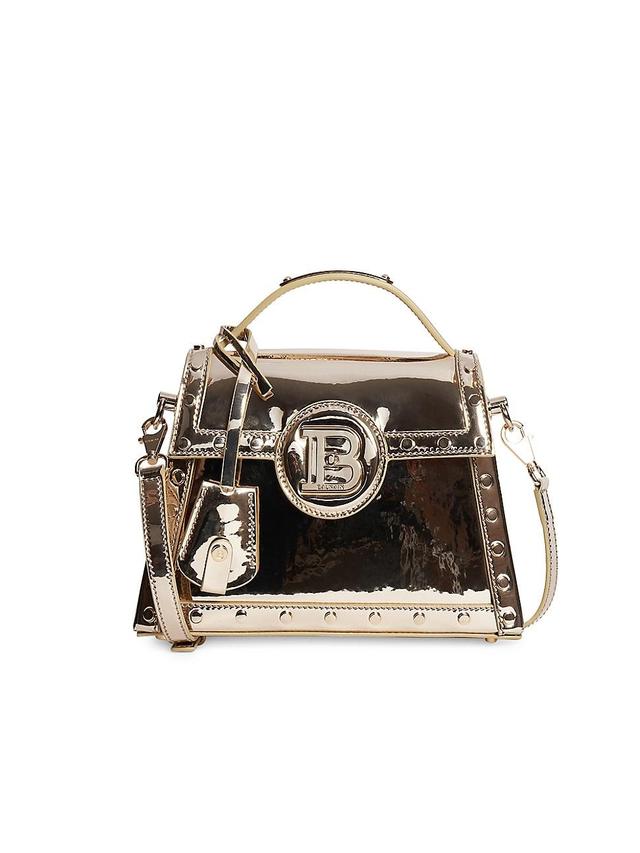 Balmain B Buzz Dynasty Mirrored Leather Crossbody Product Image