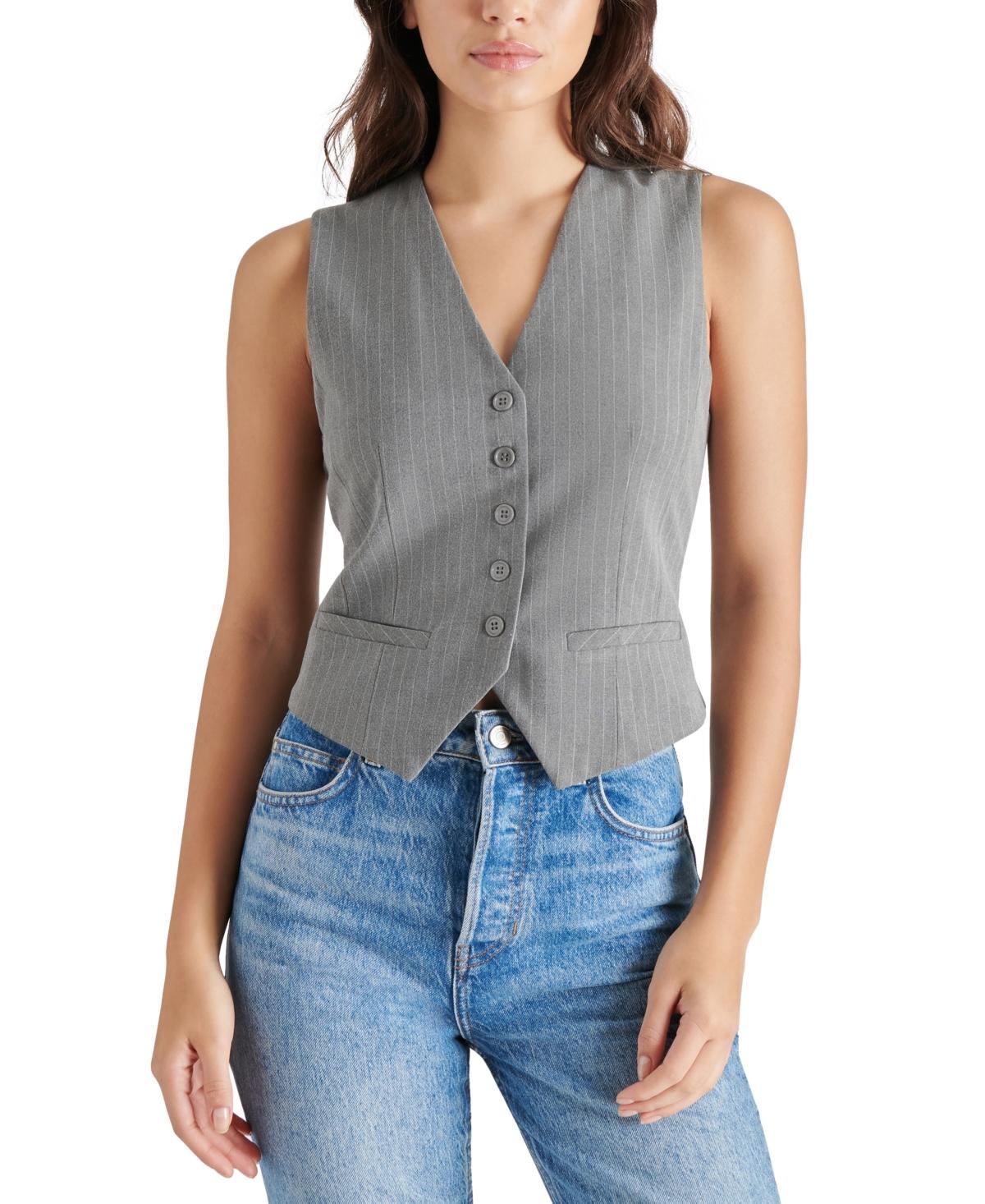 Steve Madden Womens Barett Pinstripe Vest product image