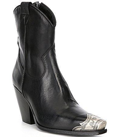 Free People Brayden Western Boot in Black. Size 36, 37, 37.5, 38, 39, 39.5, 40. Product Image