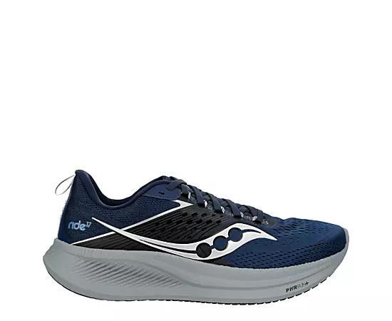 Saucony Ride 17 White) Men's Shoes Product Image