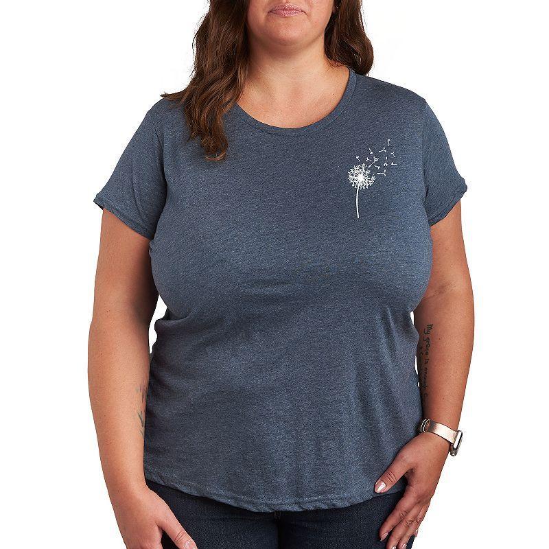 Plus Dandelion Graphic Tee, Womens Product Image