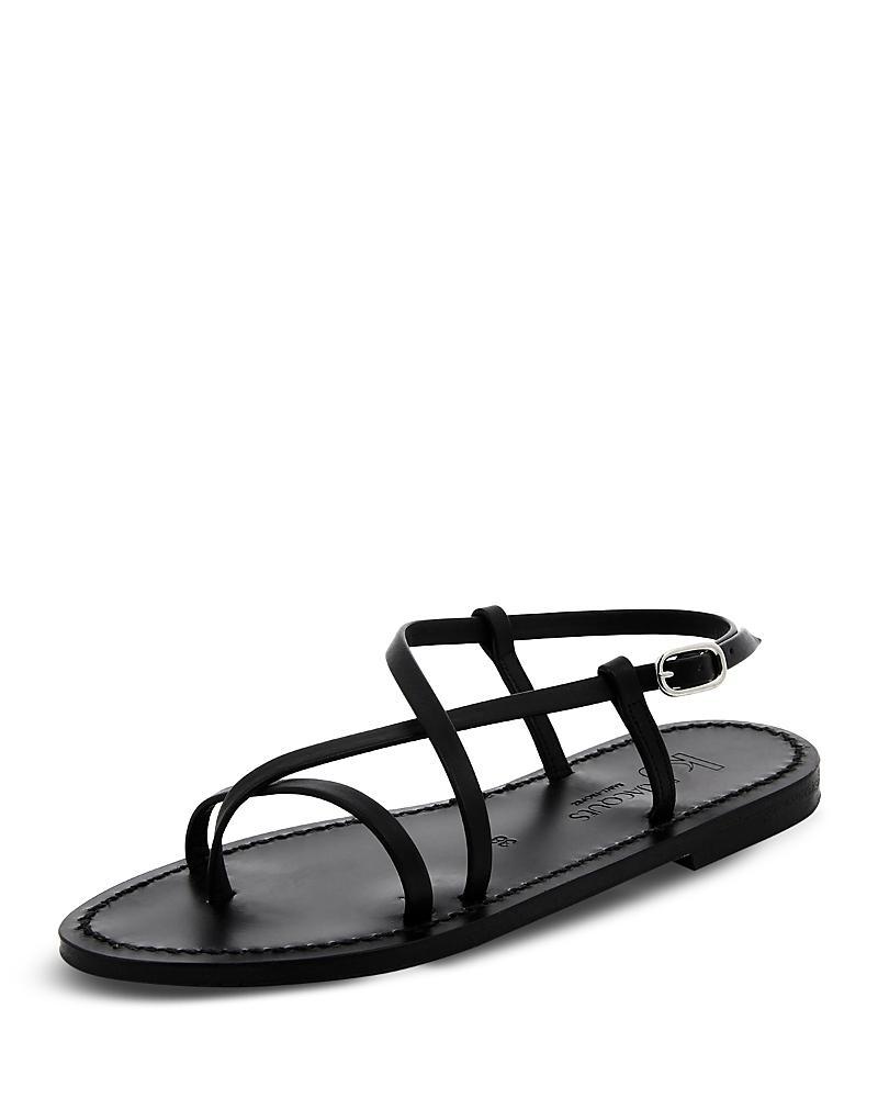 K. Jacques Womens Muse Leather Strappy Flat Thong Sandals Product Image