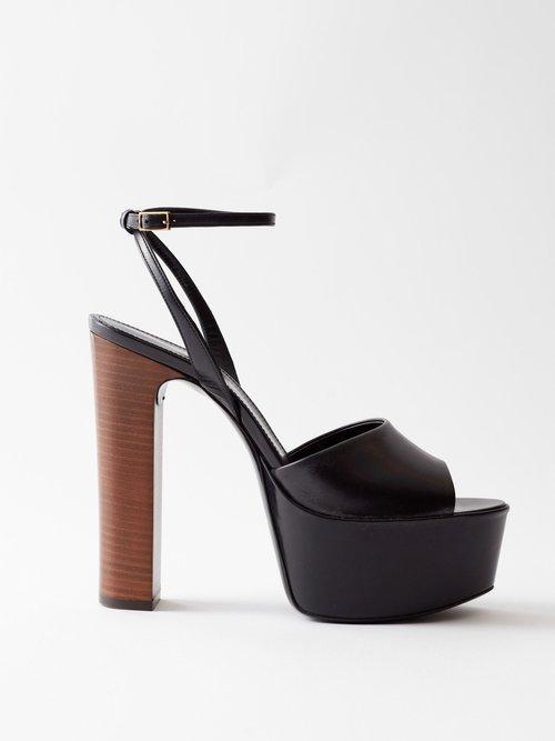 Womens Jodie Platform Sandals in Shiny Leather Product Image