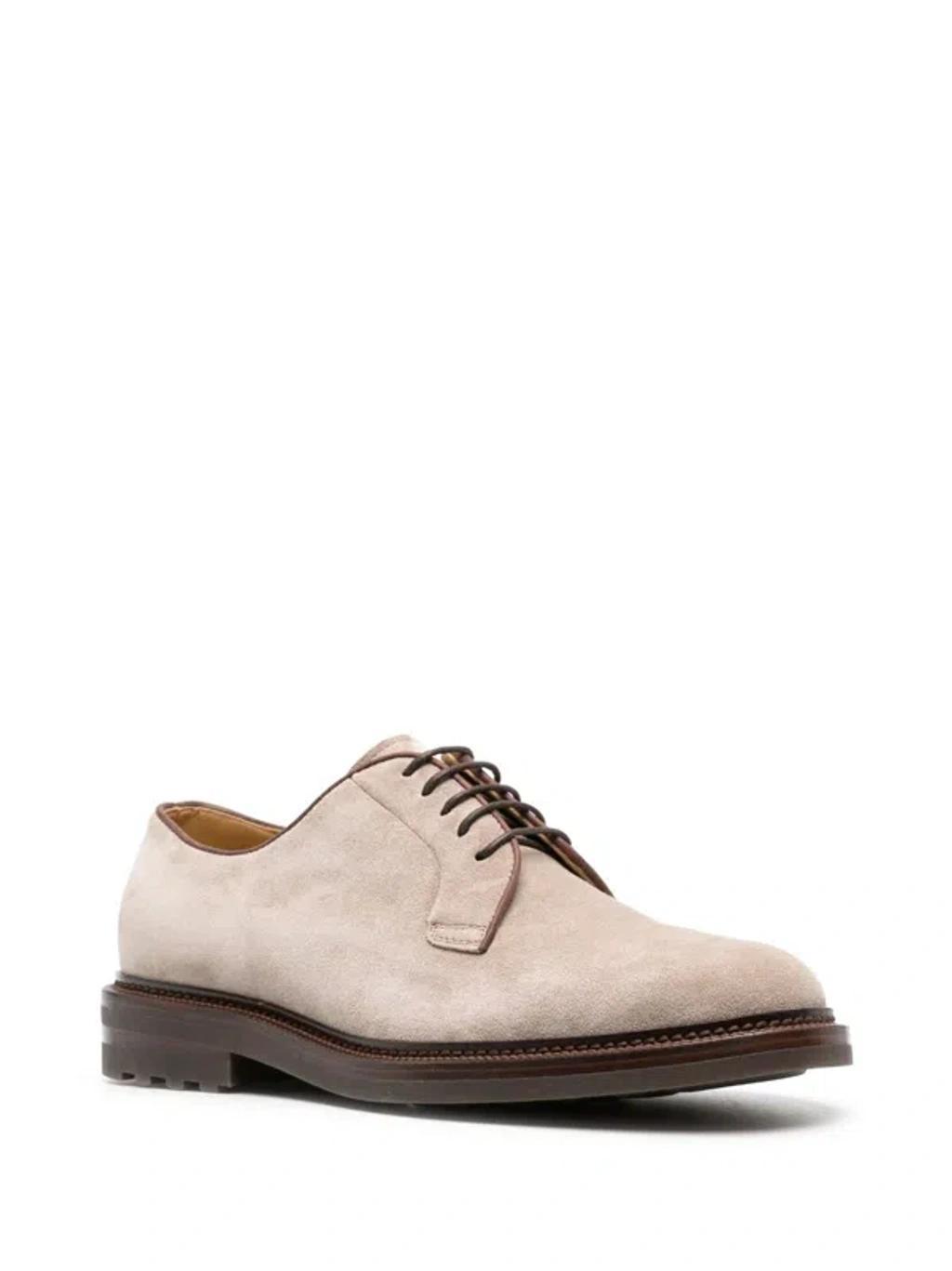 BRUNELLO CUCINELLI Laced Shoes In Beige product image