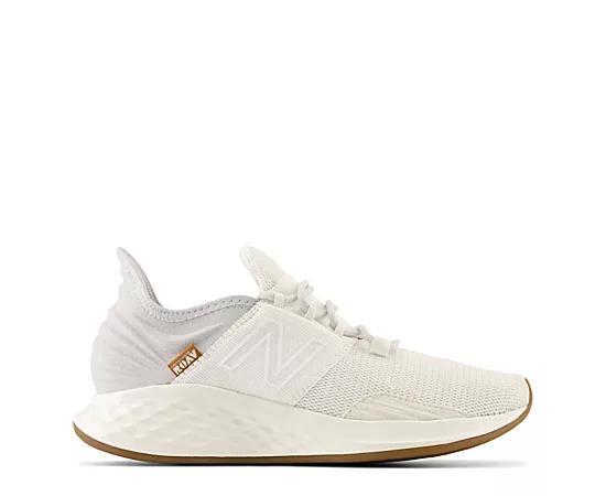 New Balance Womens Fresh Foam Roav - Running Shoes White/Gum Product Image