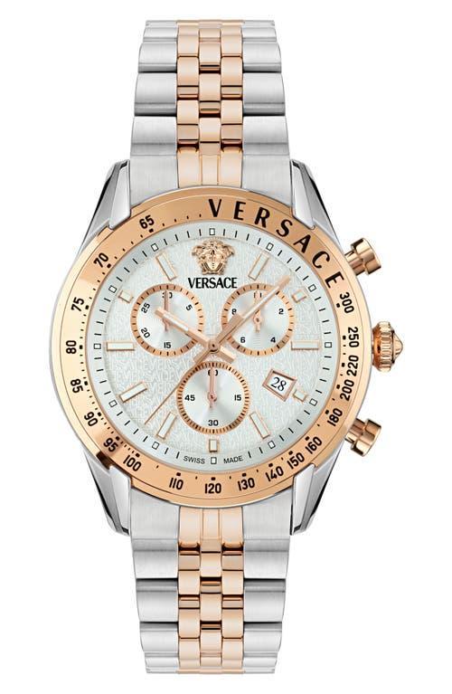 VERSACE Master Chronograph Bracelet Watch, 44mm In Two Tone Product Image