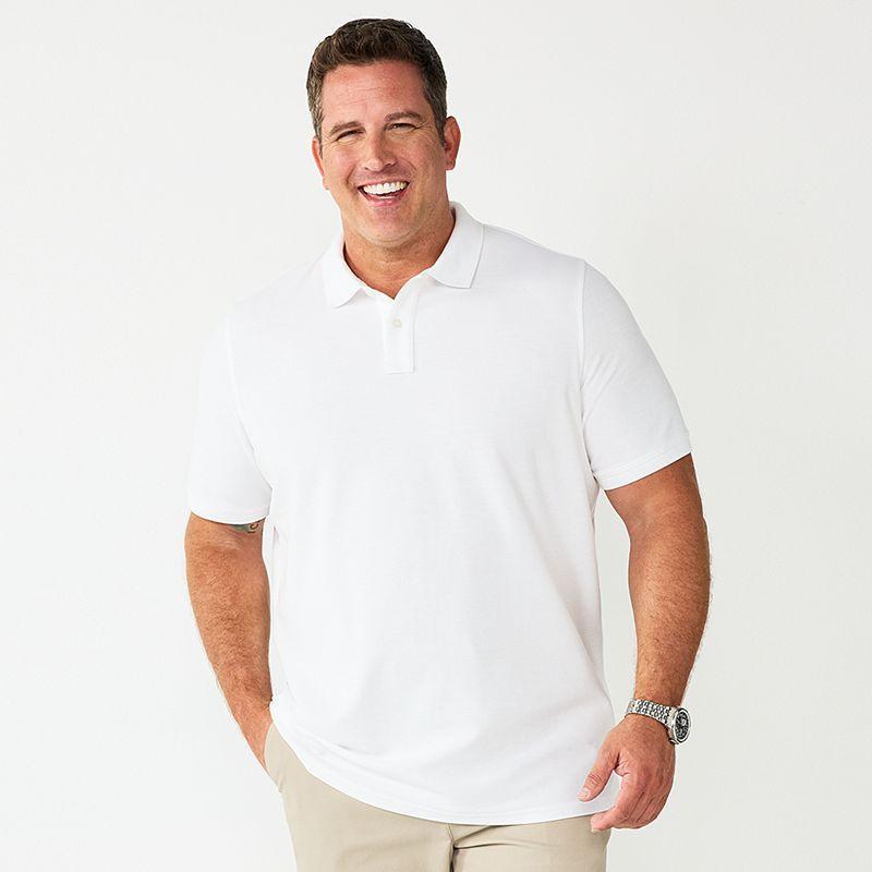 Big & Tall Sonoma Goods For Life Pique Polo, Mens Product Image