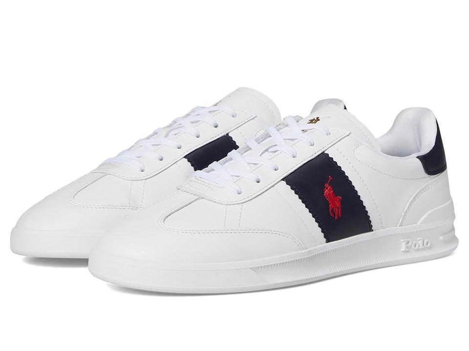 Polo Ralph Lauren Heritage Aera (White/Navy/Red) Men's Shoes Product Image