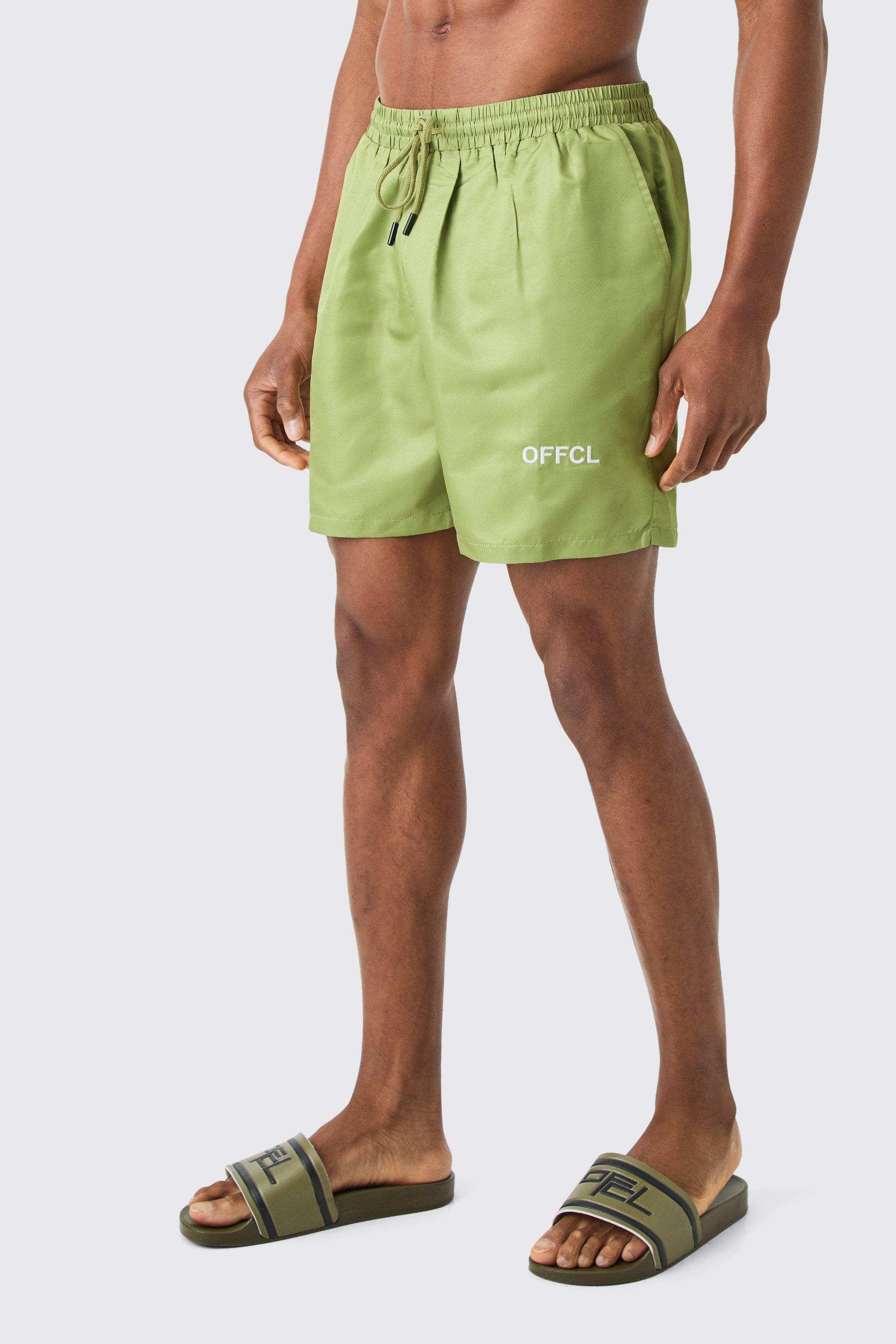 Ofcl Mid Length Swim Short | boohooMAN USA Product Image