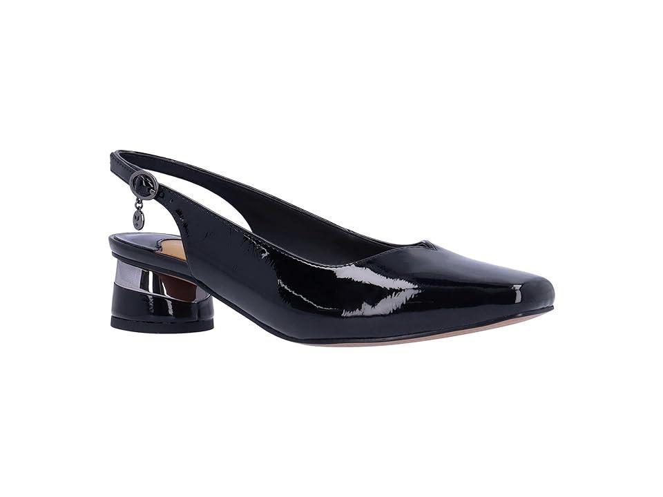 J. Renee Taveta Patent Slingback Pumps Product Image