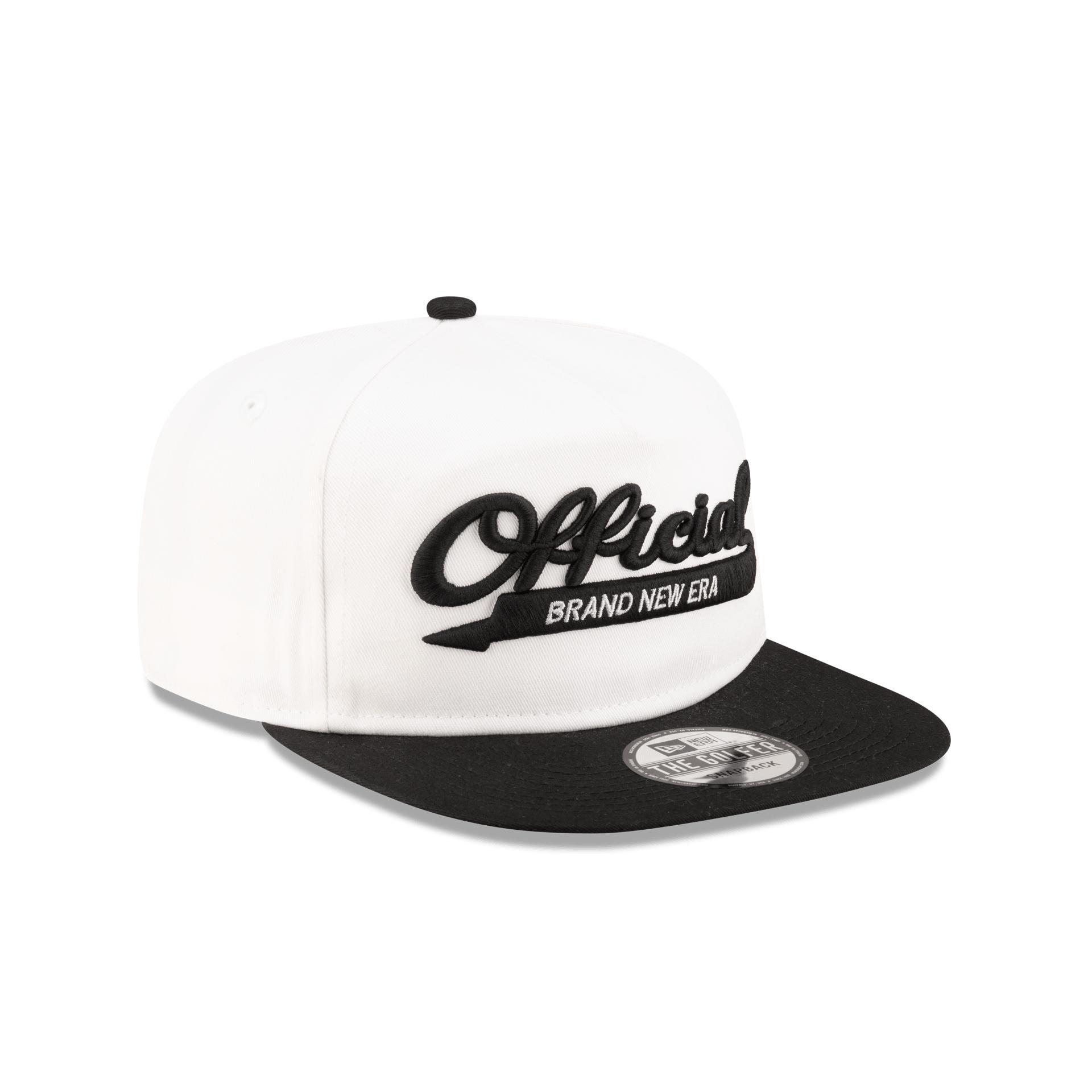 Brand New Era Official College White Golfer Snapback Hat Male Product Image