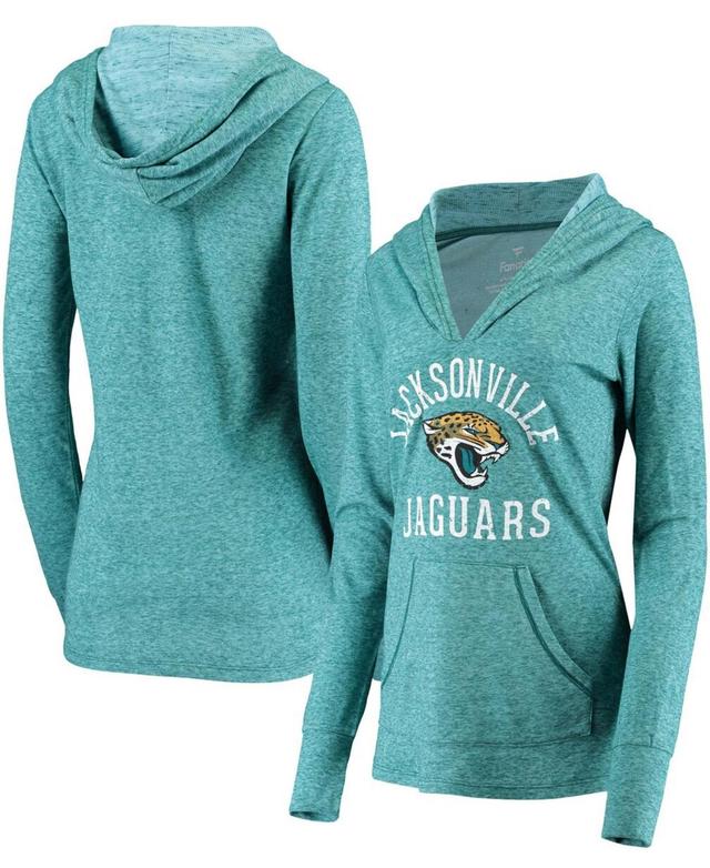 Womens Fanatics Branded Teal Jacksonville Jaguars Doubleface Slub Pullover Hoodie Product Image