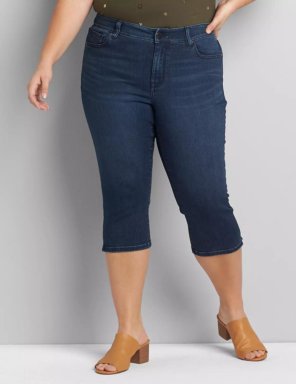 Signature Fit Pedal Jean - Dark Wash Product Image