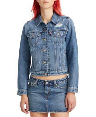 Levis Womens Original Cotton Denim Trucker Jacket Product Image