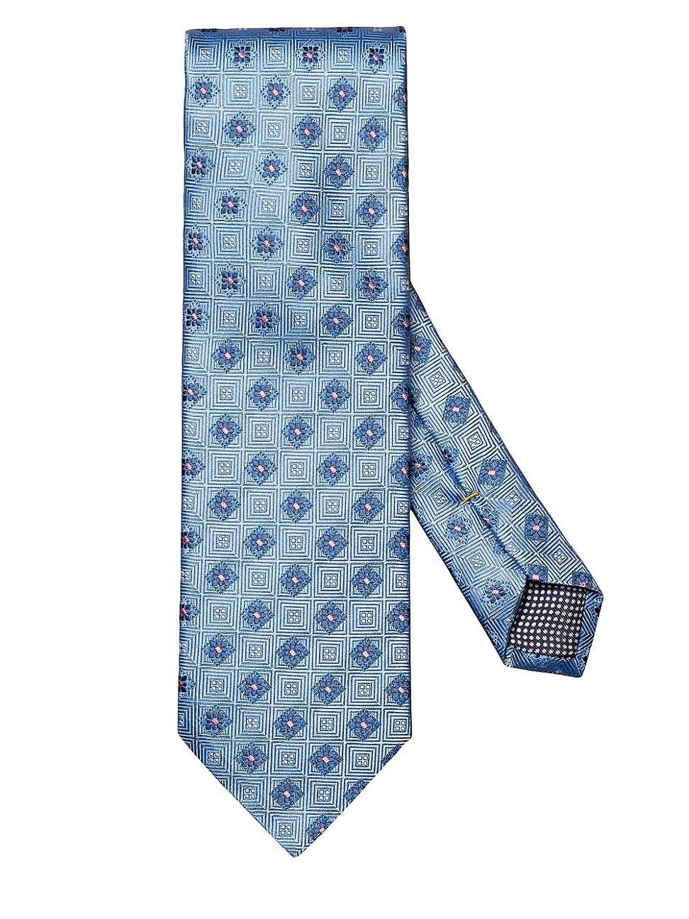 Mens Geometric Silk Tie Product Image