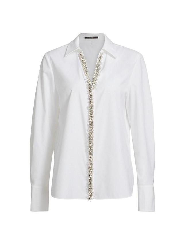 Womens Gabbay Embellished Cotton Blouse Product Image