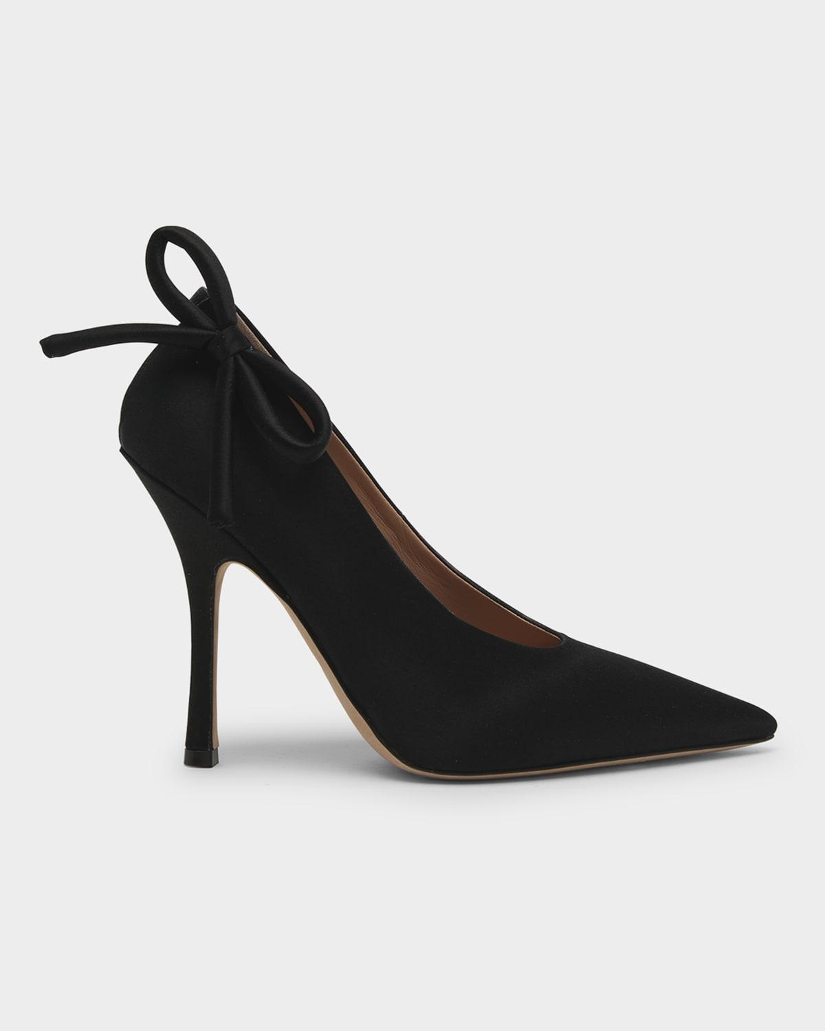 Womens Valentino Garavani Nite-Out Satin Pumps 110 mm Product Image