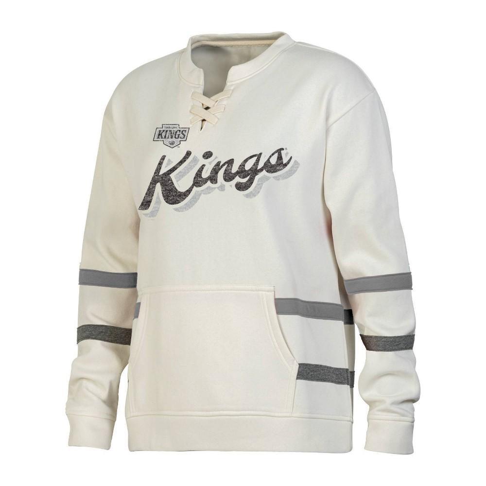 NHL Los Angeles Kings Womens Natural Long Sleeve Fleece Hooded Sweatshirt Product Image