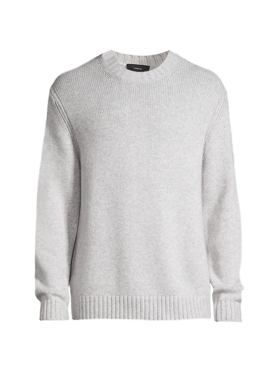 Mens Wool-Cashmere Relaxed-Fit Sweater Product Image