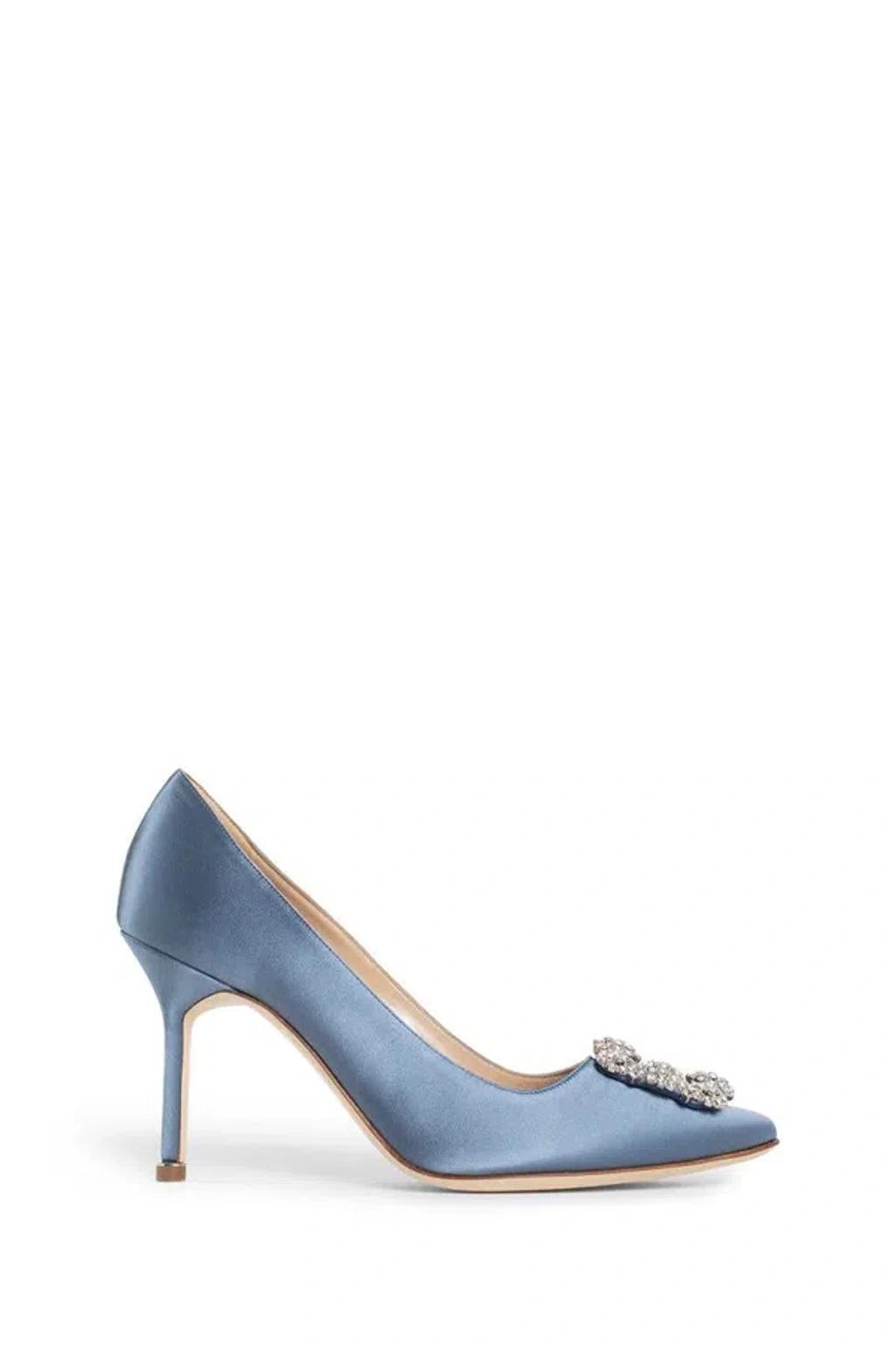 MANOLO BLAHNIK High Heel In Blue Product Image