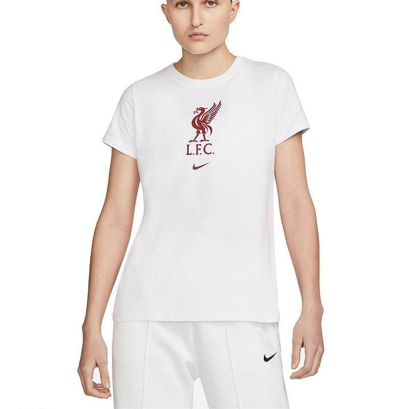 Womens Nike White Liverpool Crest T-Shirt Product Image