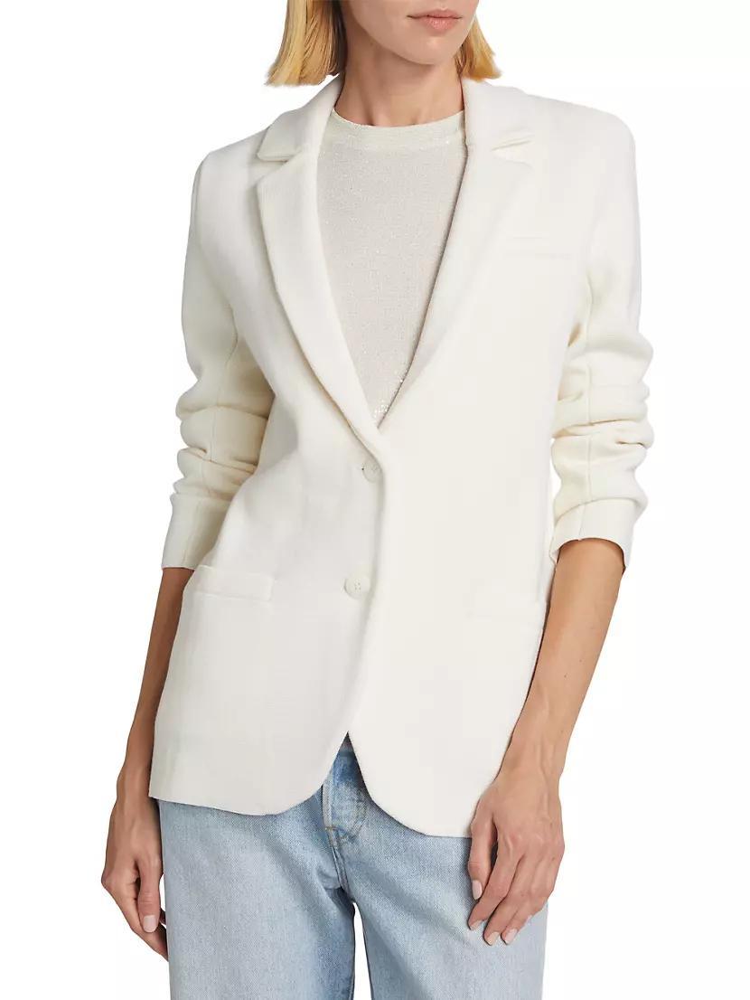 Wool Knit Boyfriend Blazer Product Image